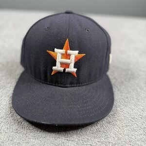 Men's Houston Astros Baseball Hat Fitted 7 3/8 On Field Cap New Era 59Fifty